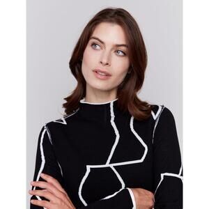 Reversible Mock Neck Sweater